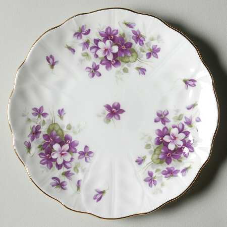 Violette (White Background) Bread & Butter Plate