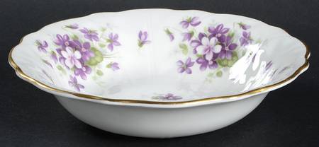 Violette (White Background) Coupe Cereal Bowl