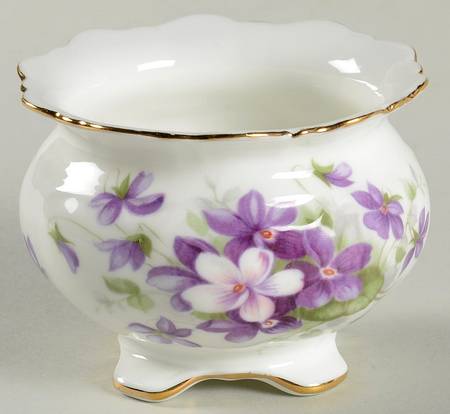 Violette (White Background) Mini Open Sugar Bowl