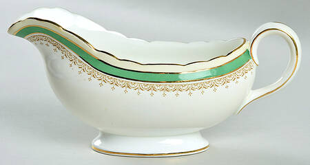 Wendover Green Gravy Boat