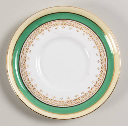 Wendover Green Saucer for Demitasse Cup