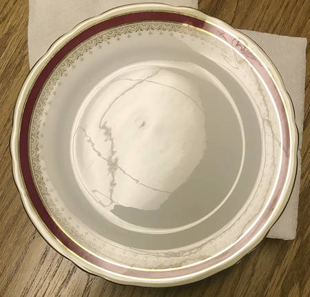 Wendover Maroon Salad Plate