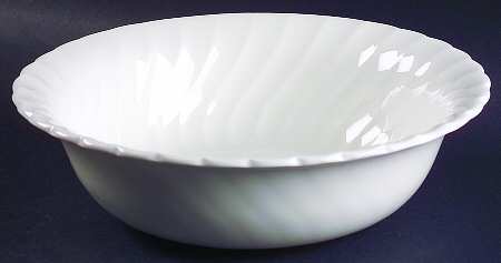 Whisper All White 9" Salad Serving Bowl