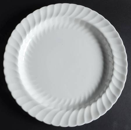 Whisper All White 12" Chop Plate (Round Platter)