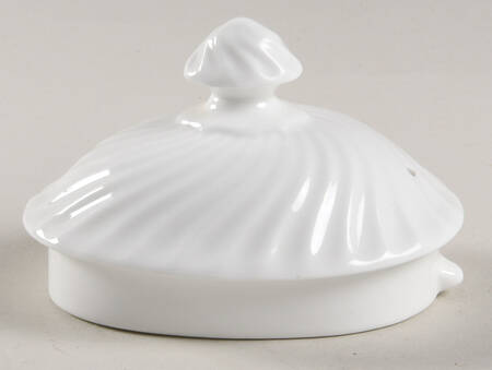 White Swirl Lid for Teapot