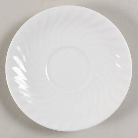 White Swirl Saucer for Cream Soup Bowl