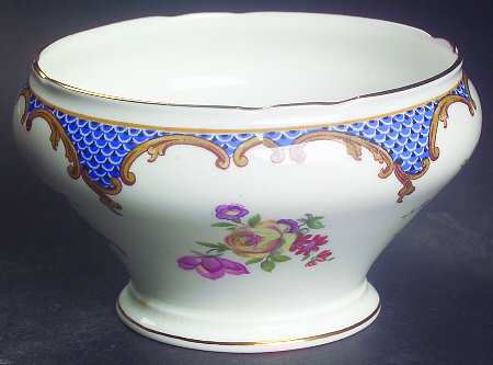 Wilton Blue (Heavy Gold) Open Sugar Bowl