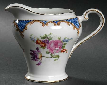 Wilton Blue (Heavy Gold) Creamer by John  Aynsley & Sons