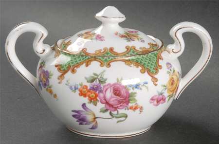 Wilton Green Sugar Bowl & Lid