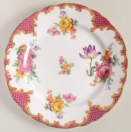 Wilton Pink Red (Scalloped) Bread & Butter Plate