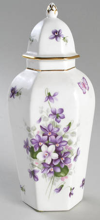 Wild Violets Large Ginger Jar & Lid
