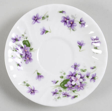 Wild Violets Saucer for Flat Cup
