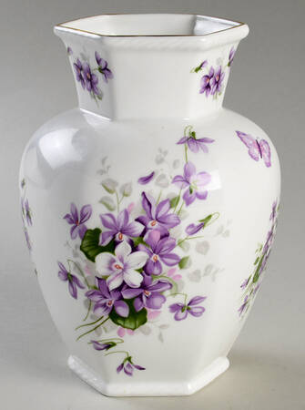 Wild Violets 7" Chelford Vase