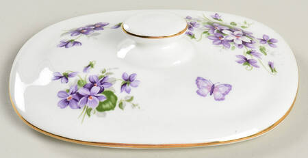 Wild Violets Lid for Butter Box
