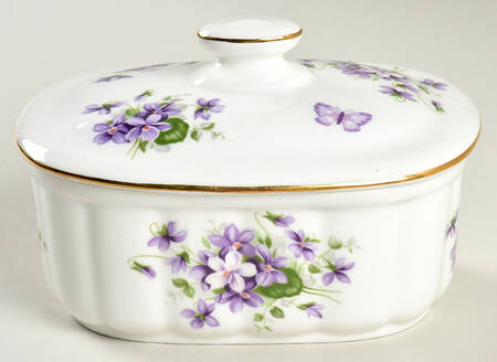 Wild Violets Butter Box & Lid