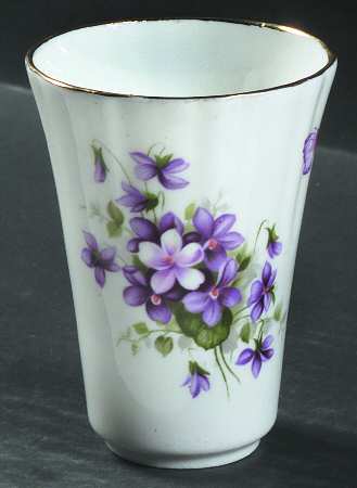 Wild Violets Bud Vase