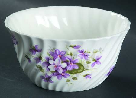 Wild Violets Open Sugar Bowl