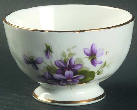 Wild Violets Mini Open Sugar Bowl