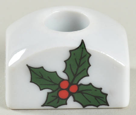 Christmas Holly (Porcelain) Candleholder