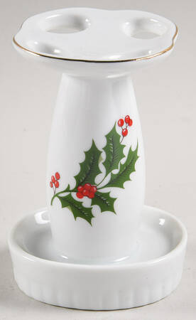 Christmas Holly (Porcelain) Toothbrush Holder