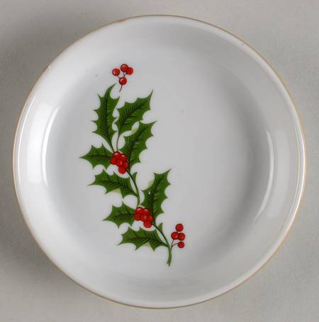 Christmas Holly (Porcelain) Wine Bottle Coaster