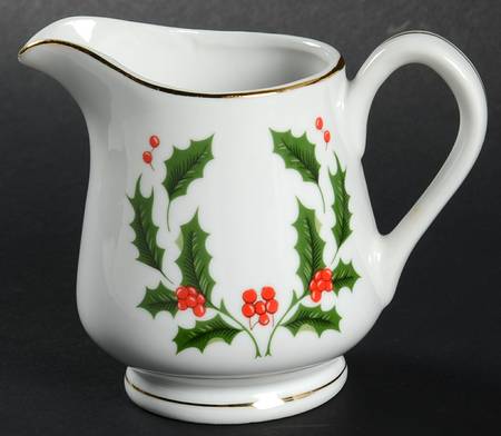 Christmas Holly (Porcelain) Mini Creamer