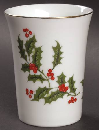 Christmas Holly (Porcelain) China Bathroom Tumbler