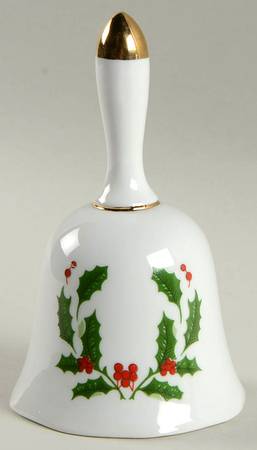 Christmas Holly (Porcelain) Bell