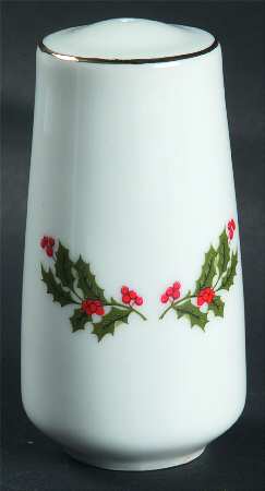 Christmas Holly (Porcelain) Salt Shaker