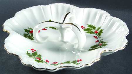 Christmas Holly (Porcelain) 3-Part Relish