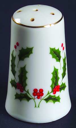 Christmas Holly (Porcelain) Pepper Shaker