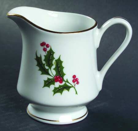 Christmas Holly (Porcelain) Mini Creamer
