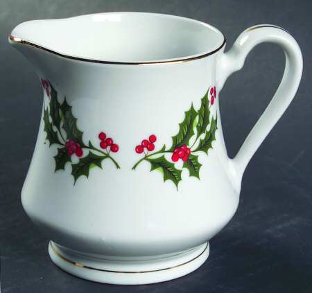 Christmas Holly (Porcelain) Creamer