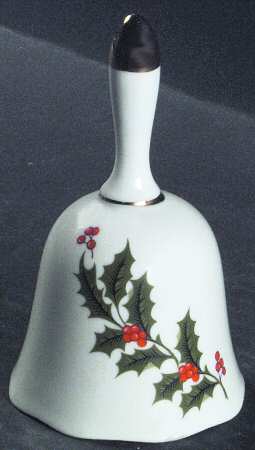 Christmas Holly (Porcelain) Bell