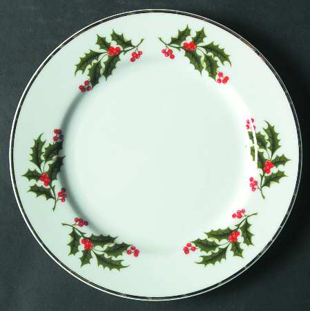 Christmas Holly (Porcelain) Salad Plate