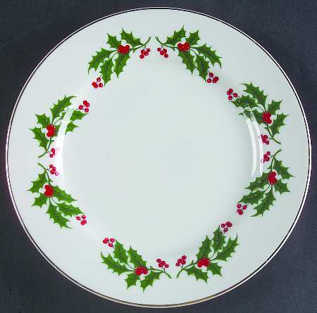 Christmas Holly (Porcelain) Salad Plate
