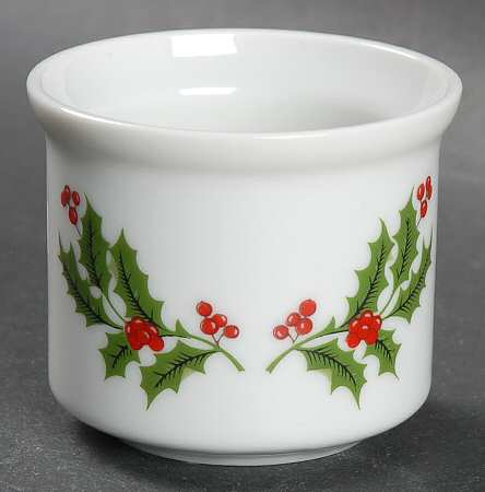 Christmas Holly (Porcelain) Votive Candleholder