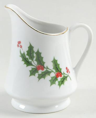 Christmas Holly (Porcelain) Creamer