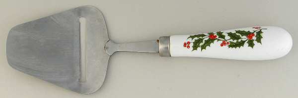 Christmas Holly (Porcelain) Cheese Plane with Stainless Plane