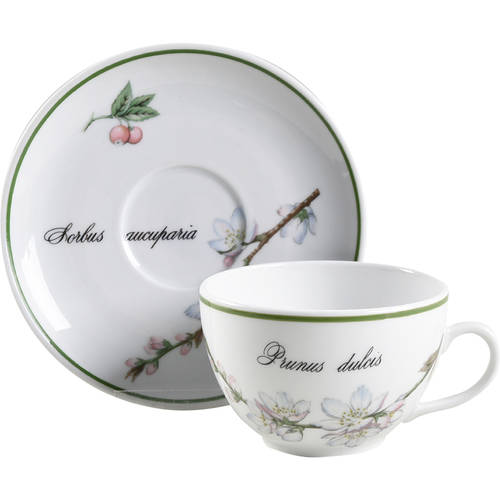 Elysian Gardens Flat Cup & Saucer Set