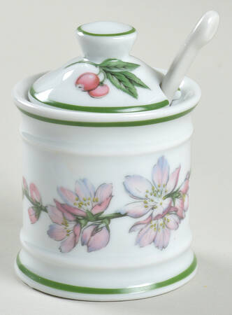 Elysian Gardens Mustard Jar & Lid with Spoon