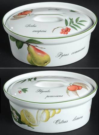 Elysian Gardens 1.5 Quart Oval Covered Casserole