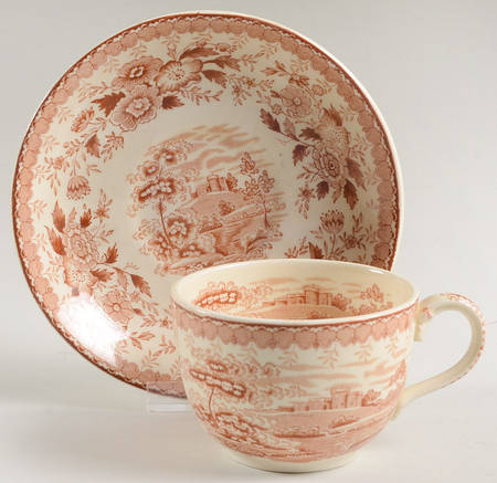 Woodland Brown Footed Cup & Saucer Set