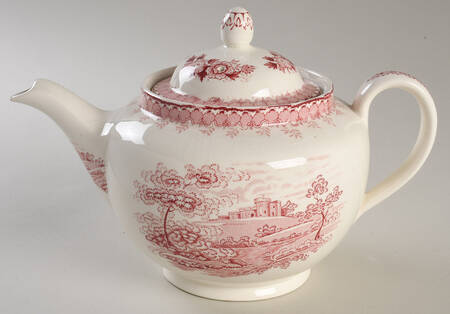 Woodland Pink Teapot & Lid
