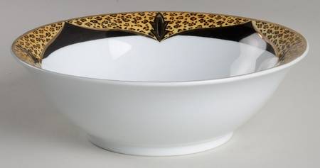 Cheetah  9" Round Vegetable Bowl