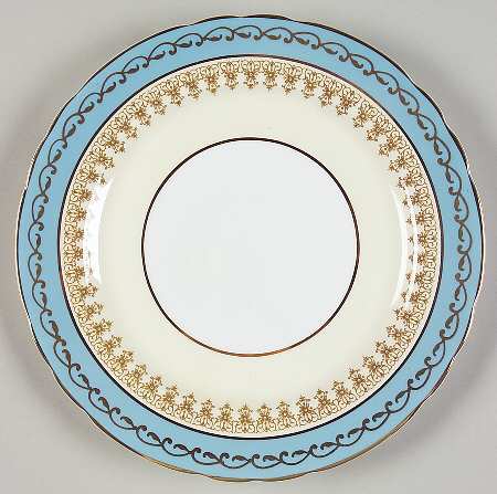 7611 Aqua Blue Salad Plate