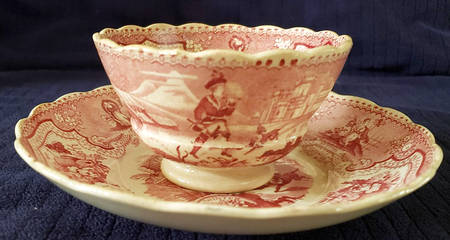 Seasons Footed Cup & Saucer Set