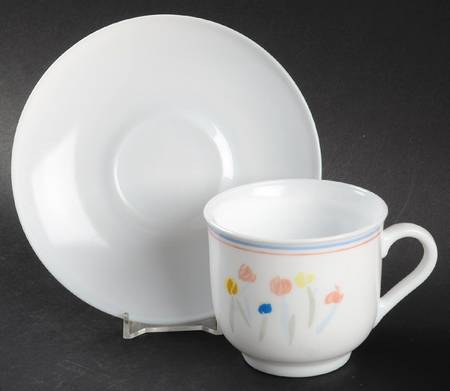 Pastoral Flat Cup & Saucer Set