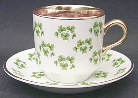 Patricia Flat Demitasse Cup & Saucer Set