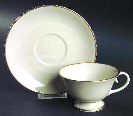 Royal Gold Footed Cup & Saucer Set